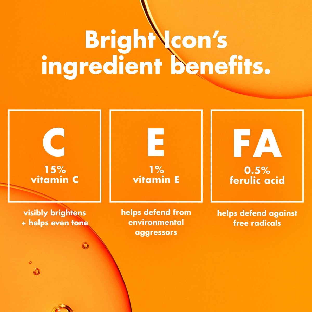 Bright Icon Vitamin C + E + Ferulic Serum