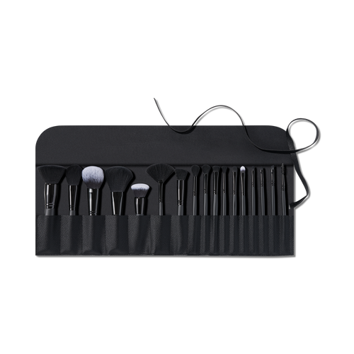17-Piece Ultimate Makeup Brush Set & Travel Roll